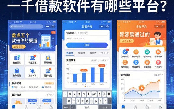 一千借款的软件有哪些平台？盘点五个容易通过的渠道