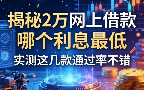 揭秘2万网上借款哪个利息最低，实测这几款通过率不错