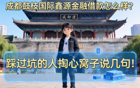 成都鼓楼国际鑫源金融借款怎么样？一个踩过坑的人掏心窝子说几句