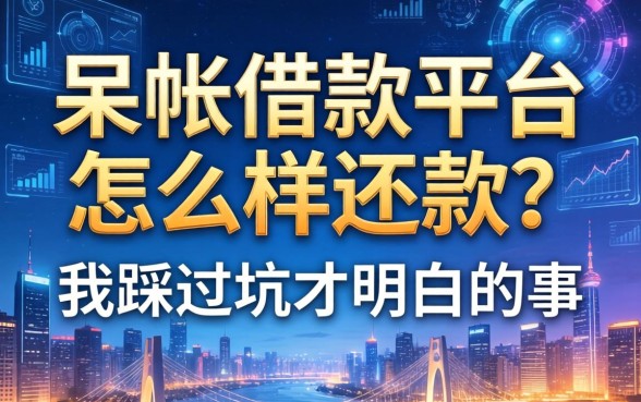 呆帐借款平台怎么样还款？我踩过坑才明白的事
