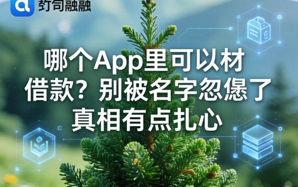 常青树在哪个app里可以借款？别被名字忽悠了，真相有点扎心