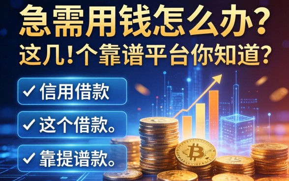 急需用钱怎么办？信用借款目的包括哪些？这几个靠谱平台你知道吗？