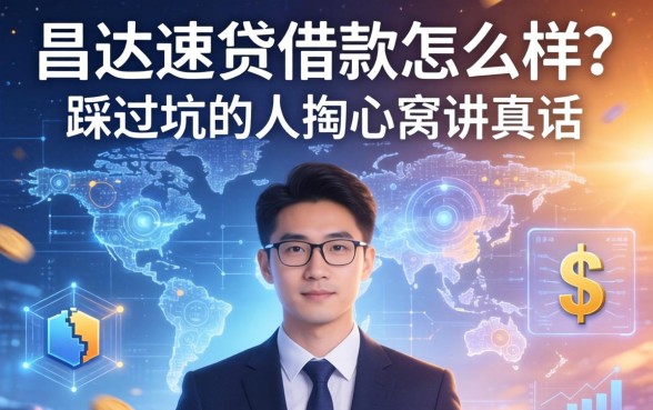 昌达速贷借款怎么样？一个踩过坑的人掏心窝讲真话