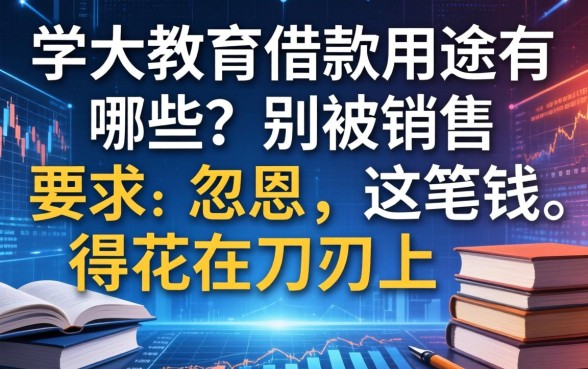 学大教育借款用途有哪些?别被销售忽悠,这笔钱得花在刀刃上