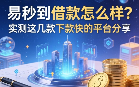 易秒到借款怎么样?实测这几款下款快的平台分享