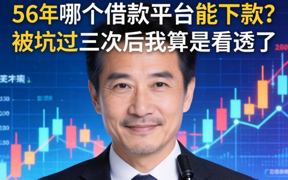 56岁哪个借款平台能下款？被坑过三次后我算是看透了