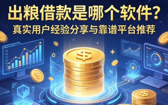 出粮借款是哪个软件？真实用户经验分享与靠谱平台推荐