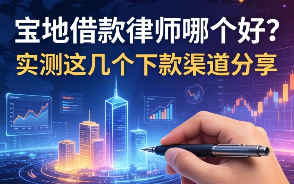 宝坻借款律师哪个好?实测这几个下款渠道分享