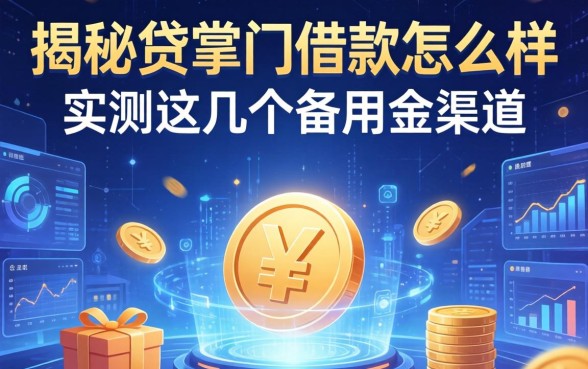 揭秘贷掌门借款怎么样，实测这几个备用金渠道