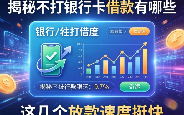 揭秘不打银行卡的借款有哪些，这几个放款速度挺快