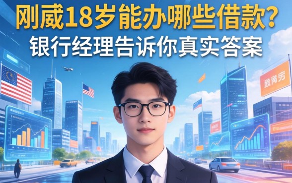 刚满18岁能办哪些借款？银行经理告诉你真实答案