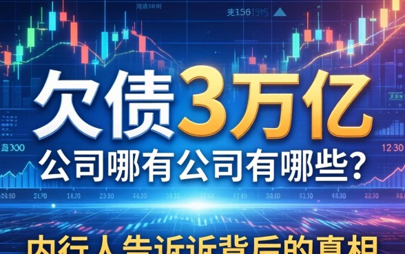欠债3万亿的公司有哪些?内行人告诉你背后的真相