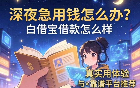 深夜急用钱怎么办？白借宝借款怎么样？真实用户体验与靠谱平台推荐