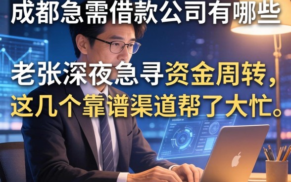 成都急需借款公司有哪些？老张深夜急寻资金周转，这几个靠谱渠道帮了大忙