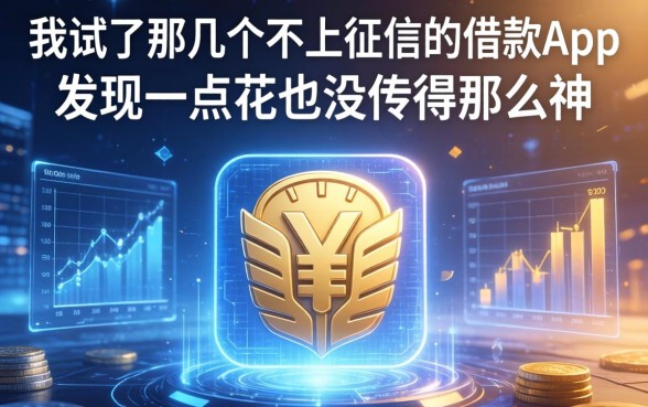 我试了那几个不上征信的借款app，发现一点花也没传得那么神