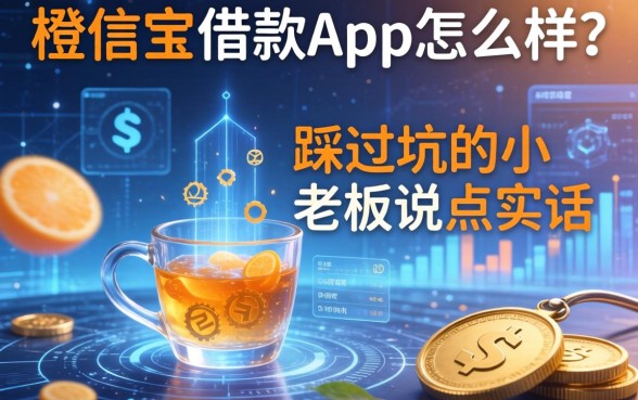 橙信宝借款app怎么样?一个踩过坑的小老板说点实话