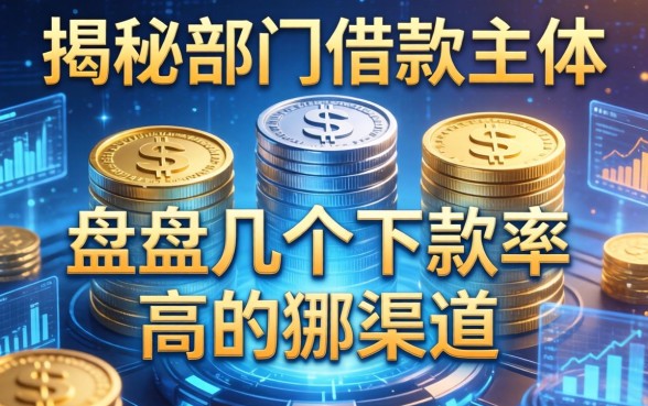 揭秘部门借款主体有哪些，盘点几个下款率高的渠道