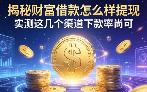 揭秘财富借款怎么样提现，实测这几个渠道下款率尚可