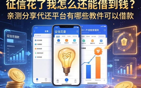 征信花了我怎么还能借到钱？亲测分享代还平台有哪些软件可以借款