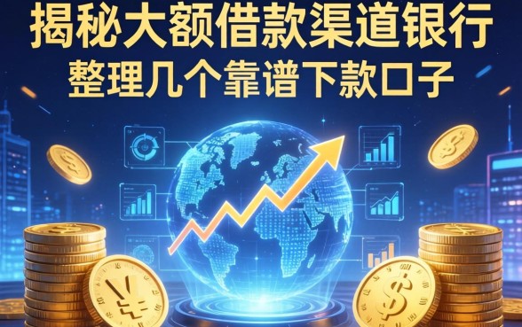 揭秘大额借款渠道银行有哪些，整理几个靠谱下款口子