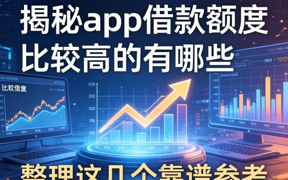 揭秘app借款额度比较高的有哪些,整理这几个靠谱参考