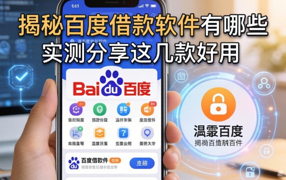 揭秘百度借款软件有哪些功能，实测分享这几款好用的