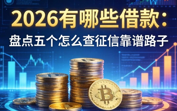 2026有哪些借款：盘点五个不怎么查征信的靠谱路子