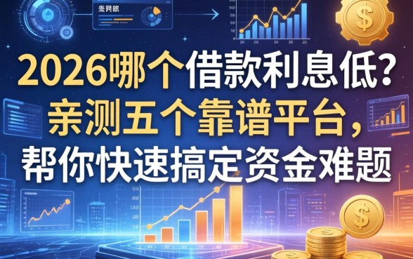 2026哪个借款利息低？亲测五个靠谱平台，帮你快速搞定资金难题
