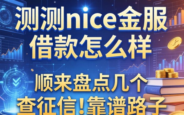 实测nice金服借款怎么样，顺带盘点几个不查征信的靠谱路子