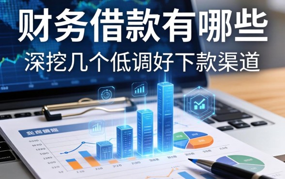 财务借款有哪些？深挖几个低调好下款的渠道