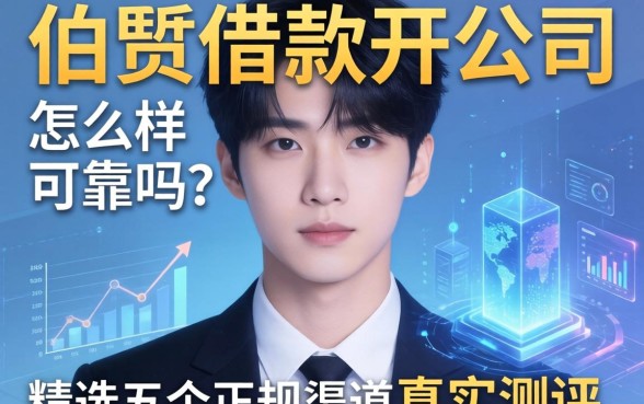 伯贤借款开公司怎么样可靠吗？精选五个正规渠道真实测评