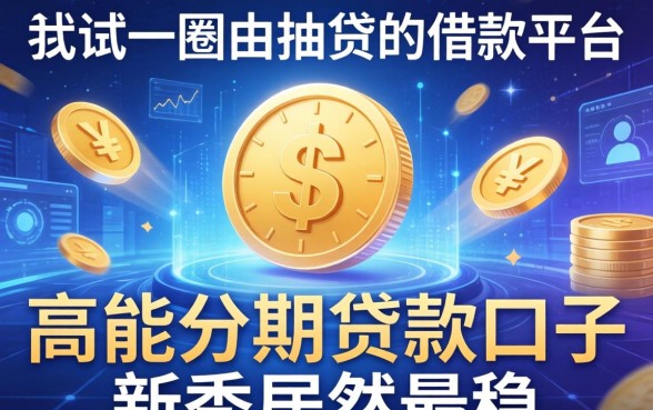 我试了一圈不抽贷的借款平台，高能分期贷款口子新秀居然最稳