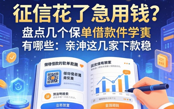 征信花了急用钱？盘点几个保单借款的软件有哪些，亲测这几家下款稳