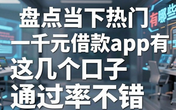 盘点当下热门的一千元借款app有哪些，这几个口子通过率不错