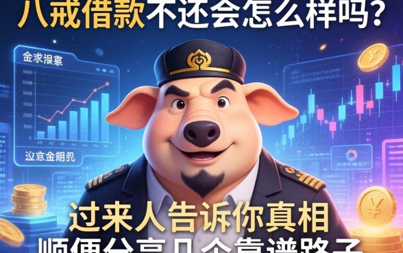 八戒借款不还会怎么样吗？过来人告诉你真相顺便分享几个靠谱路子