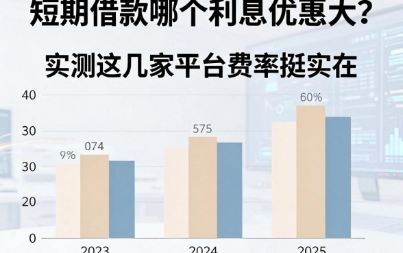 短期借款哪个利息优惠大?实测这几家平台费率挺实在