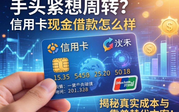 手头紧想周转?信用卡的现金借款怎么样?揭秘真实成本与靠谱替代方案