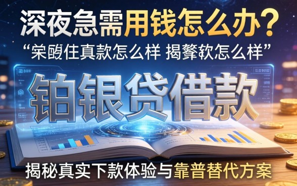 深夜急需用钱怎么办?铂银贷借款怎么样?揭秘真实下款体验与靠谱替代方案