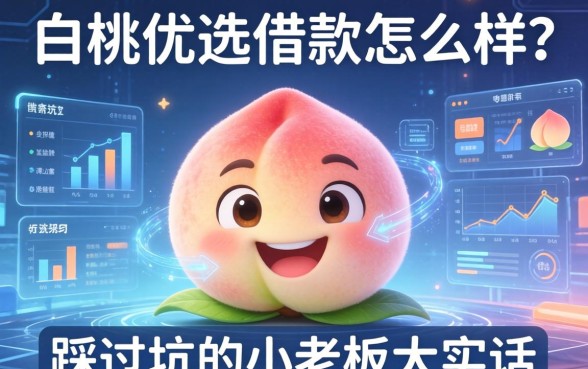 白桃优选借款怎么样?一个踩过坑的小老板大实话