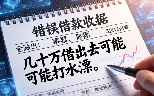写错借款收据事由，几十万借出去可能打水漂