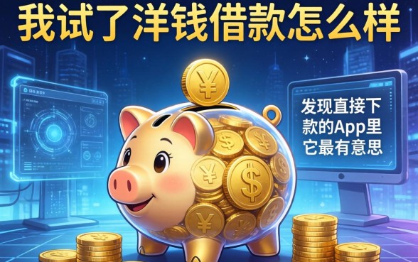 我试了洋钱罐借款怎么样,发现直接下款的app里它最有意思
