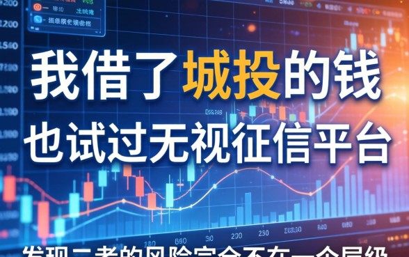 我借了城投的钱也试过无视征信的平台，发现二者的风险完全不在一个层级