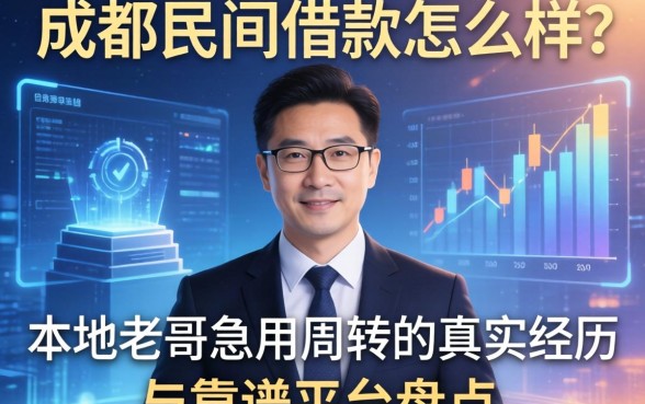 成都民间借款怎么样？本地老哥急用周转的真实经历与靠谱平台盘点