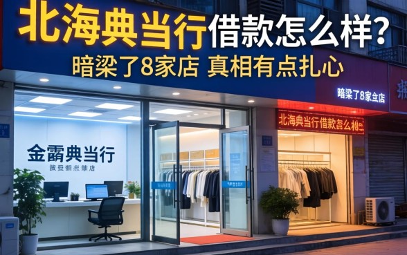 北海典当行借款怎么样？我暗访了8家店，真相有点扎心