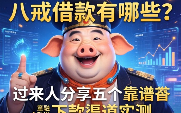 八戒借款有哪些？过来人分享五个靠谱下款渠道实测