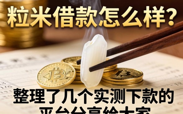 一粒米借款怎么样？整理了几个实测下款的平台分享给大家