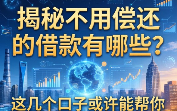 揭秘不用偿还的借款有哪些？这几个口子或许能帮你