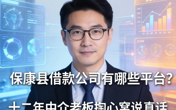 保康县借款公司有哪些平台？十二年中介老板掏心窝说真话
