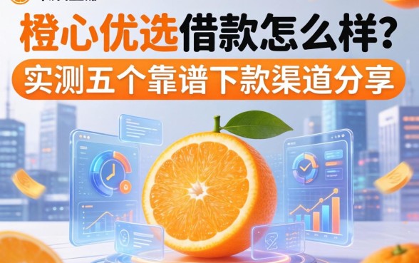 橙心优选借款怎么样?实测五个靠谱下款渠道分享