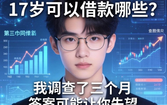 17岁可以借款哪些？我调查了三个月，答案可能让你失望